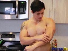 Muscular Jock Masturbates His Dick Solo - Peter Fever And Peter Le