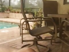Early Morning Masturbation On The Patio