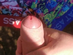 stud gets wixt vin resident and soritzt nasty on his t-shirts. Kinky outdoors