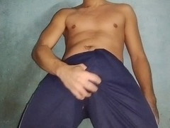 Dirty talk boy, big dick solo, moaning masturbation
