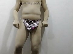 Zentai Tarzan porn penis jerk off