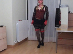 smoking for you on my slutty clothes 8