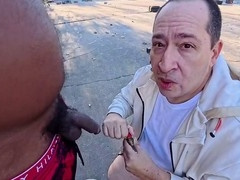 Curvy lass takes on a massive black cock