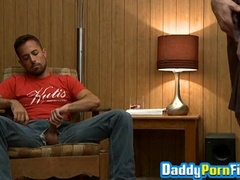 Nice handjobs plus ass drilling with muscular horny hunks