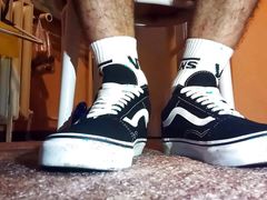 My VANS old school shoes on feet