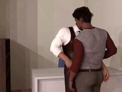 Bareback cum, public toilets, interracial gay