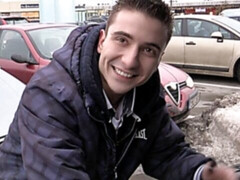 Muscled Czech cutie butt-blasted in a parked car