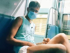 Fantastic Stepfather Wants Intercourse With Son In Teach – Public Jizz Shot