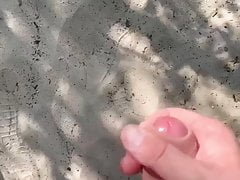 masturbate on a nude beach
