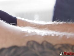 Masseur rims teen twink and bareback pounds