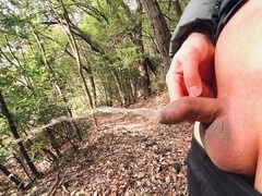 Public pee, amateur woods, boy small penis