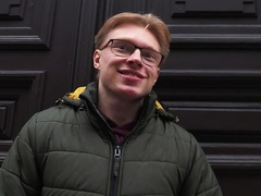 Cute amateur guy suffers through POV anal gape