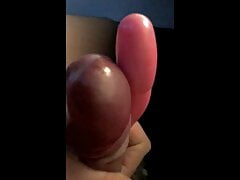 Hours of edging vibrator cumshot