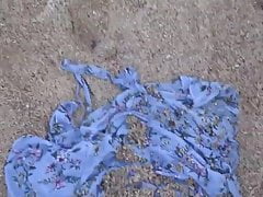 floral 7 dress kicked at the beach