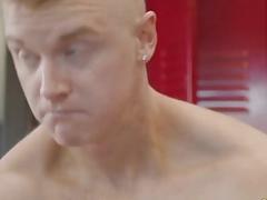 Lovely shaved Alex Tanner & Scott Finn play with each other