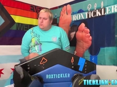 Black Amateur Tickle Torments His Restrained Chubby Dom Matt