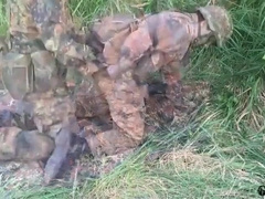 German Military Men Go Wild Outdoors