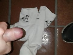 Cumming on my socks and shoes