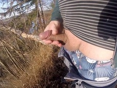 Gay outside, gay horny, jerk