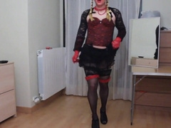 smoking for you on my slutty clothes 5