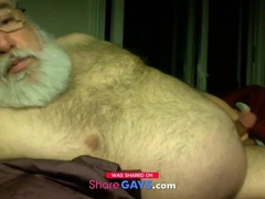 Silver Fox Wanks Off