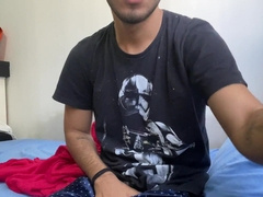 Light-Haired jock Henry Lynes jerks his hefty yam-sized dick solo