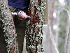 Masturbation forest in autumn