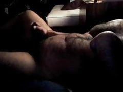 Hairy bear jerk off