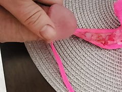 Pink g string cummed