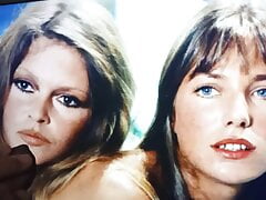 Brigitte Bardot and Jane Birkin Cum on Tribute