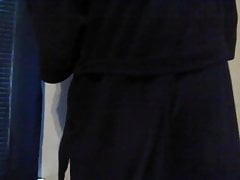 Me shaking my huge round butt on camera for the first time