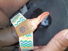 found flipflops in customer car