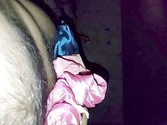 Pink satin silk suit handjob of neighbour bhabhi (69)