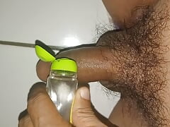 The throbbing dick tensed in the shaking