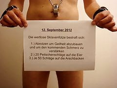 Slave self-punishment