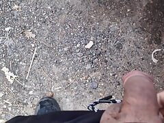 outdoor pissing soft dick