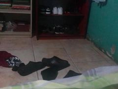 My cousin jerks off in my stepmother's room, he can't stand the urge and records his Latin balls jumping - Jovenpoder