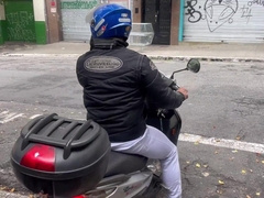 Forbidden Deliveries: The Motorcyclist Sat Down Sans Brakes
