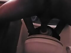 Anal pounding with sex toy
