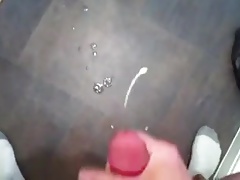 Spraying some cum.