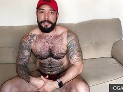 Anal toy and jerking off