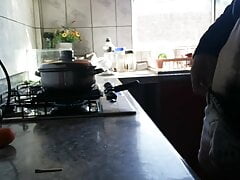Masturbating while I cook for my stepmom