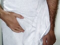 Hairy daddy after shower