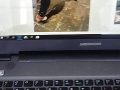 Play and cum on new high heels for 99-JJ