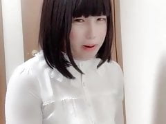 japanese crossdresser masturbation neat style