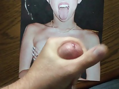 Another cum tribute for Miley Cyrus