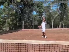 Hookup on the tennis court