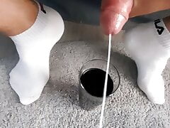 Cum in glass with coke