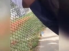 Horny guys fucking in the park
