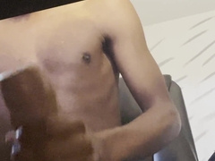 BIG BLACK COCK jizzing inwards fresh plaything under the desk